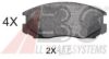 A.B.S. 36772 OE Brake Pad Set, disc brake